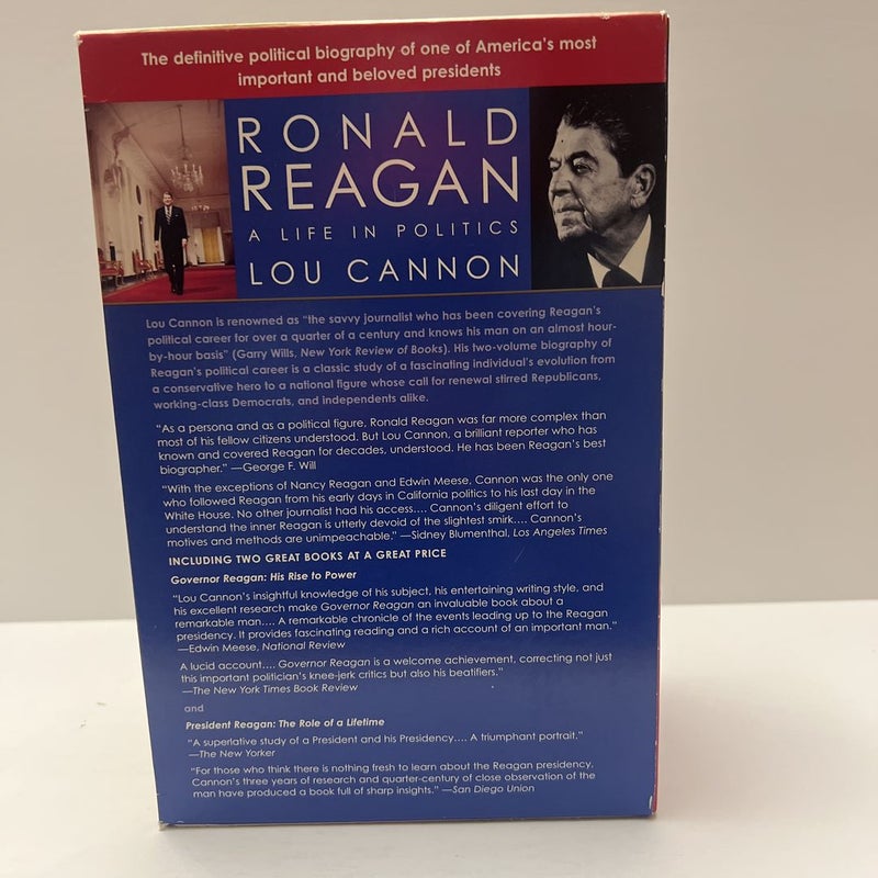 Ronald Reagan-A Life In Politics(2 Book Book) : President Reagan & Govenor Reagan
