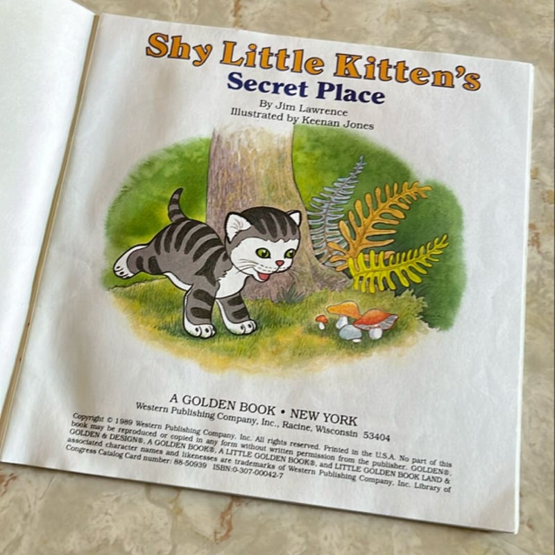 Shy Little Kitten's Secret Place