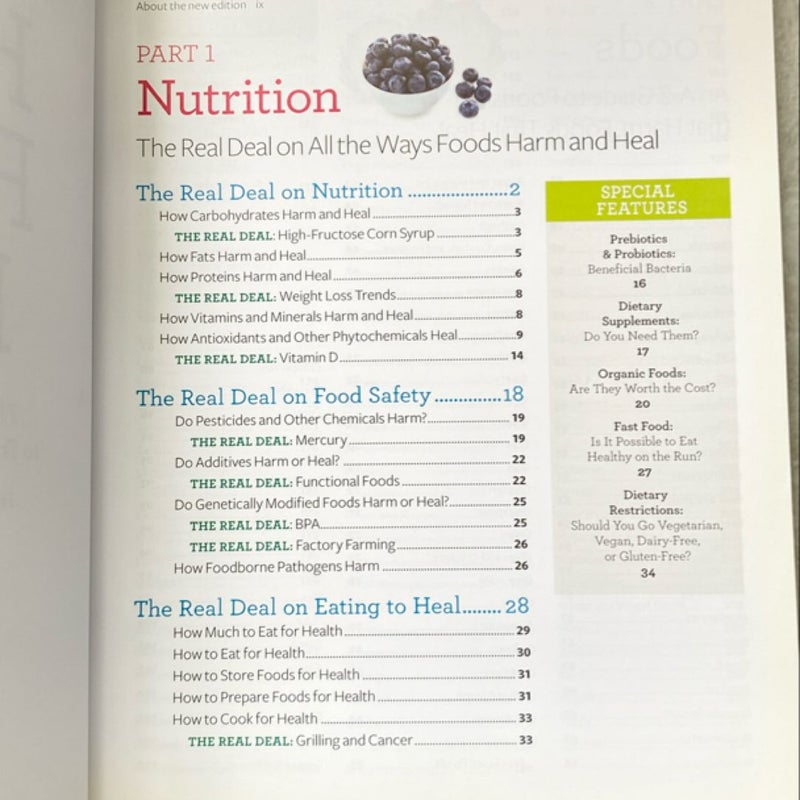 Foods That Harm and Foods That Heal