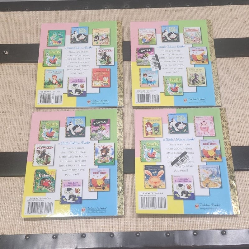 Lot of 4 Little Golden Kids Books 3