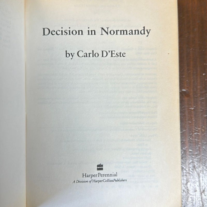 Decision in Normandy