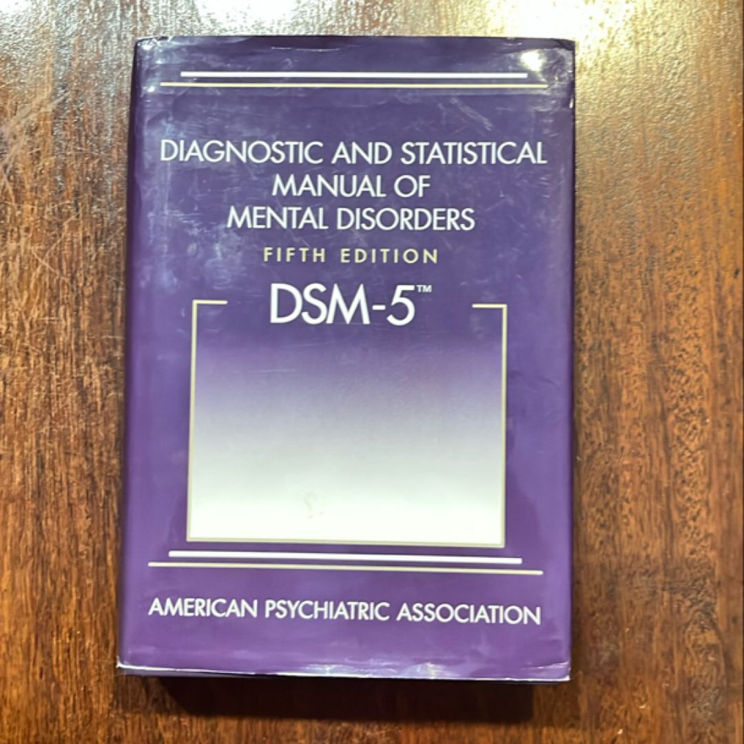 Diagnostic and Statistical Manual of Mental Disorders - DSM-5 by ...