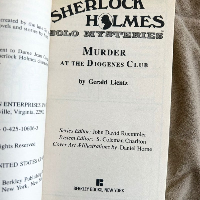 Murder at the Diogenes Club