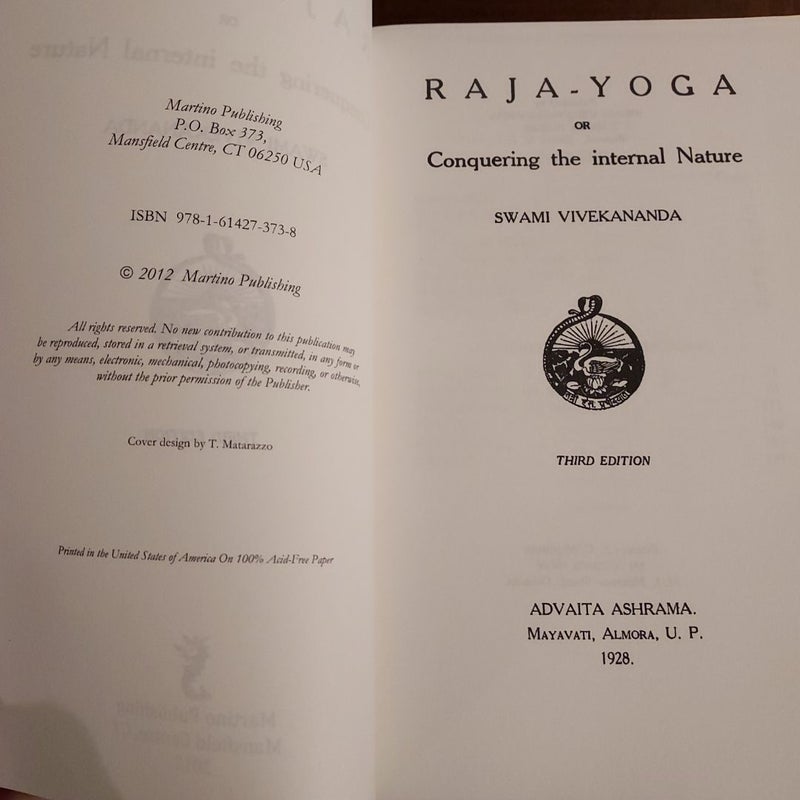 Raja-Yoga; or, Conquering the Internal Nature