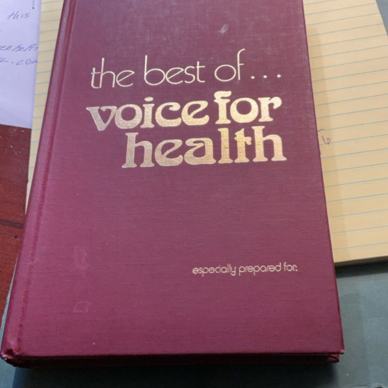 The best voice for health