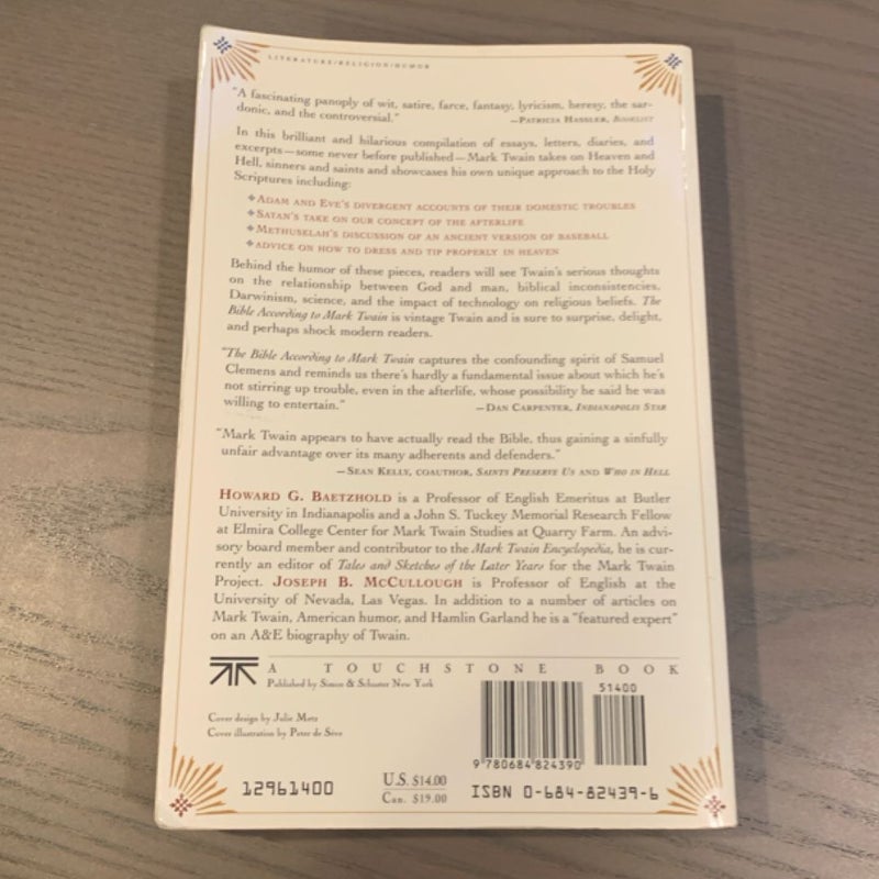 The Bible According to Mark Twain