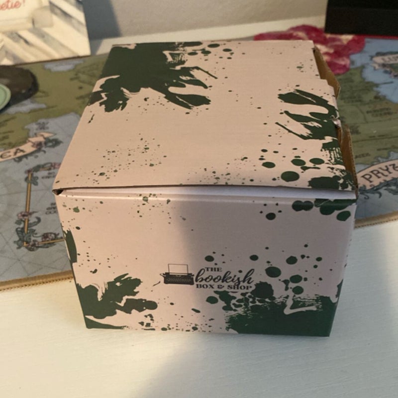 Bookish box a quart of thorns and roses, inspired bowl and spoon