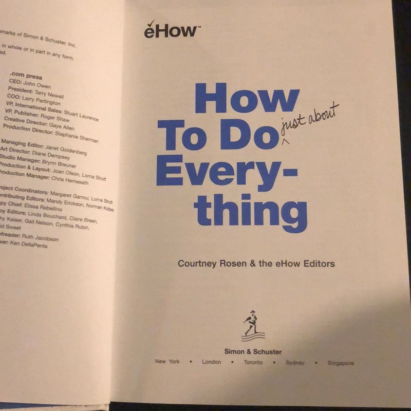 How to Do Just about Everything - eHow