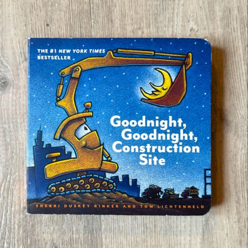 Goodnight, Goodnight Construction Site (Board Book for Toddlers, Children's Board Book)