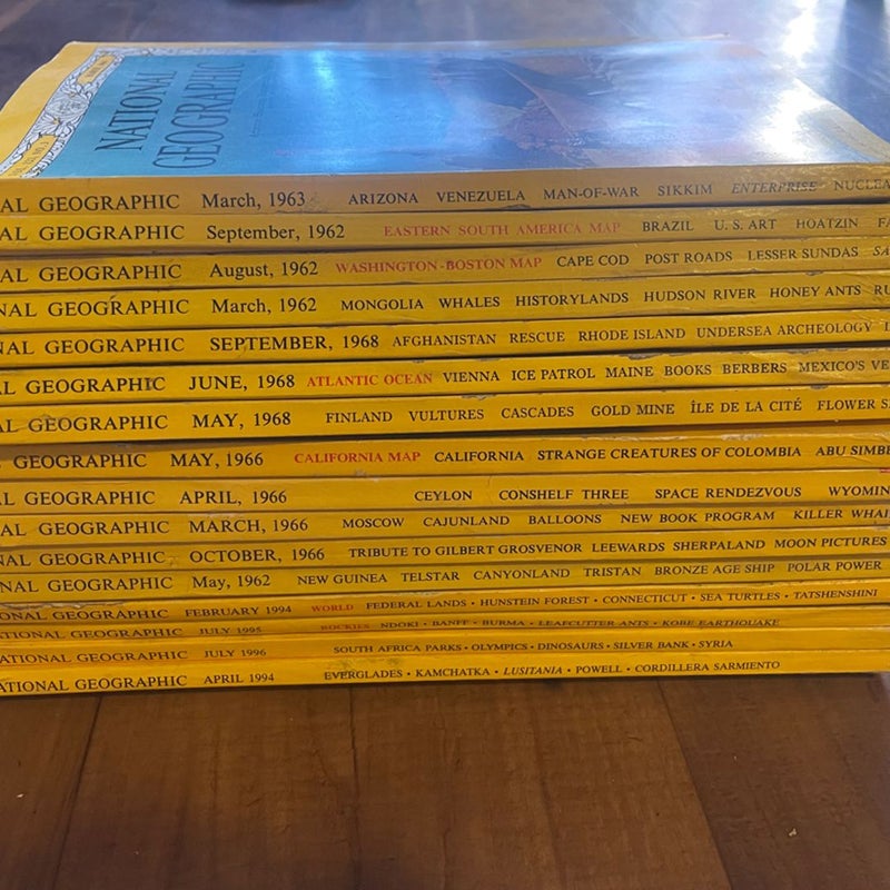 60s National Geographic Collection Few 90s