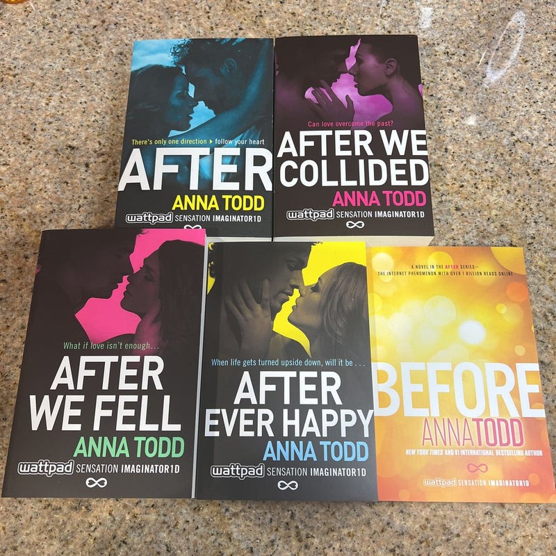 The After Series 5 Books Box Set by Anna Todd- Young Adult