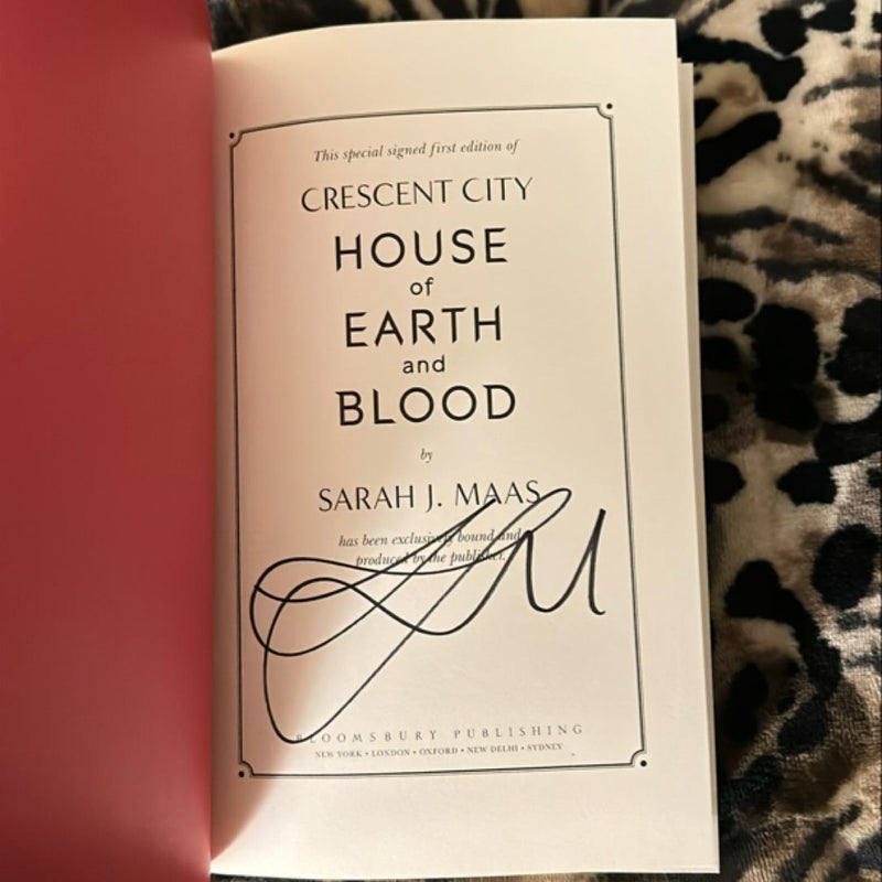 Signed Crescent City House of Earth and Blood