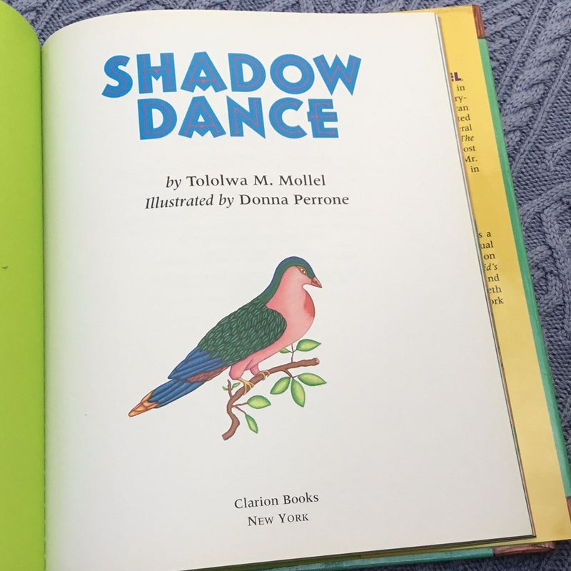 Shadow Dance SIGNED by Author Tololwa Marti Mollel Illustrated by Donna Perrone 