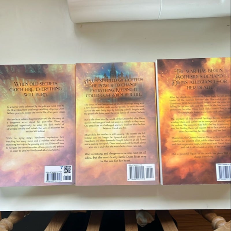 Spark of the Everflame Glow of the Everflame Heat of the Everflame Kindreds Curse Saga indie paperback 