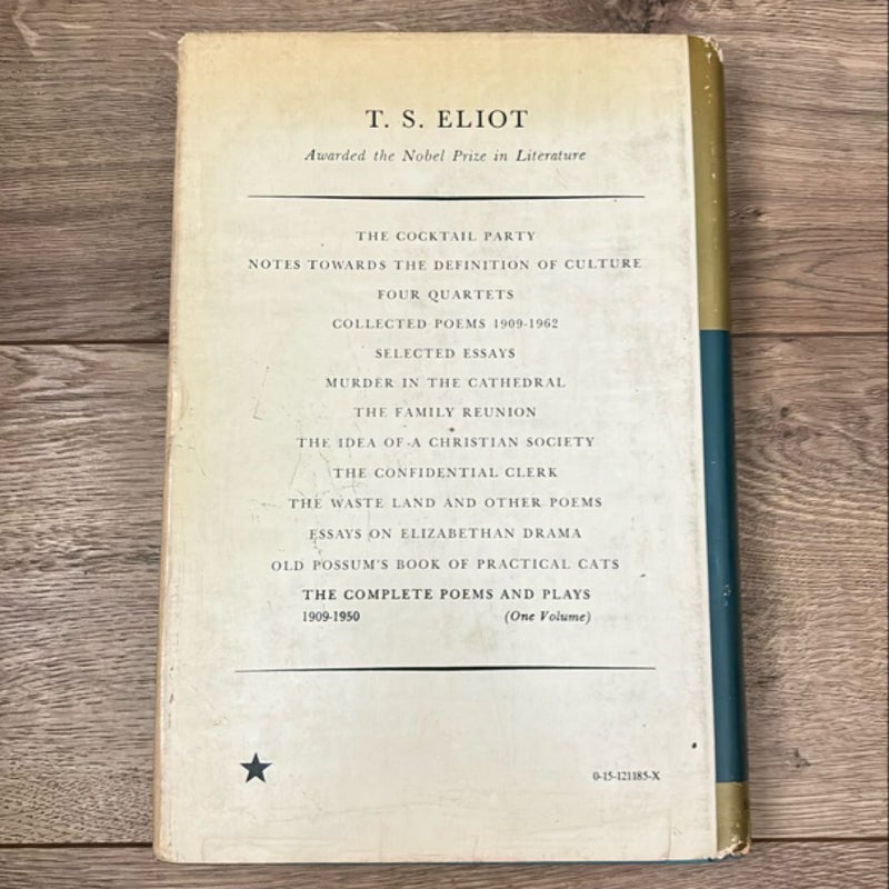 T.S. Eliot: The Complete Poems and Plays