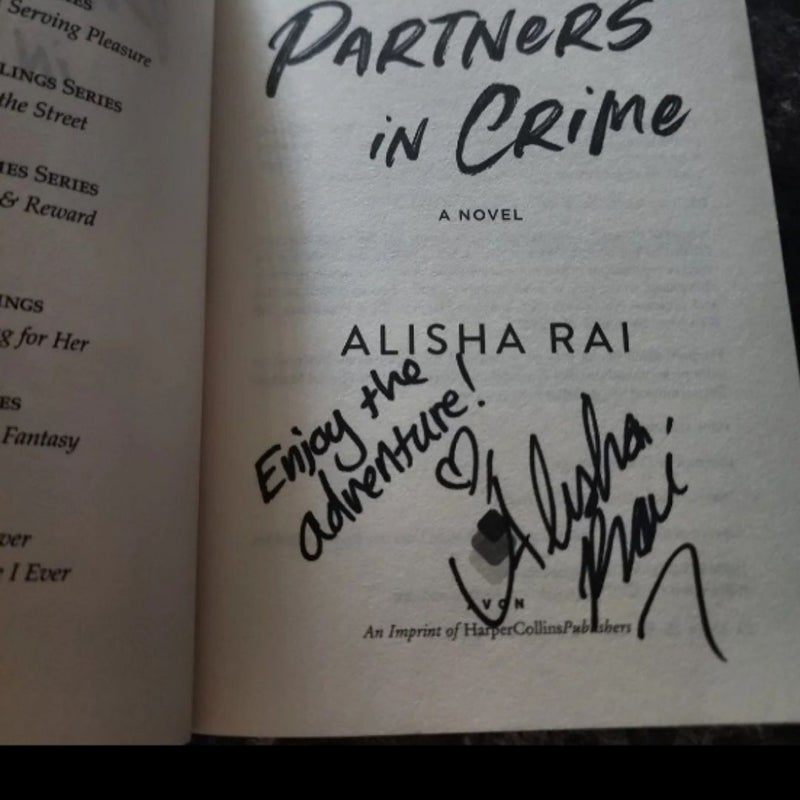 Partners in Crime Signed Book