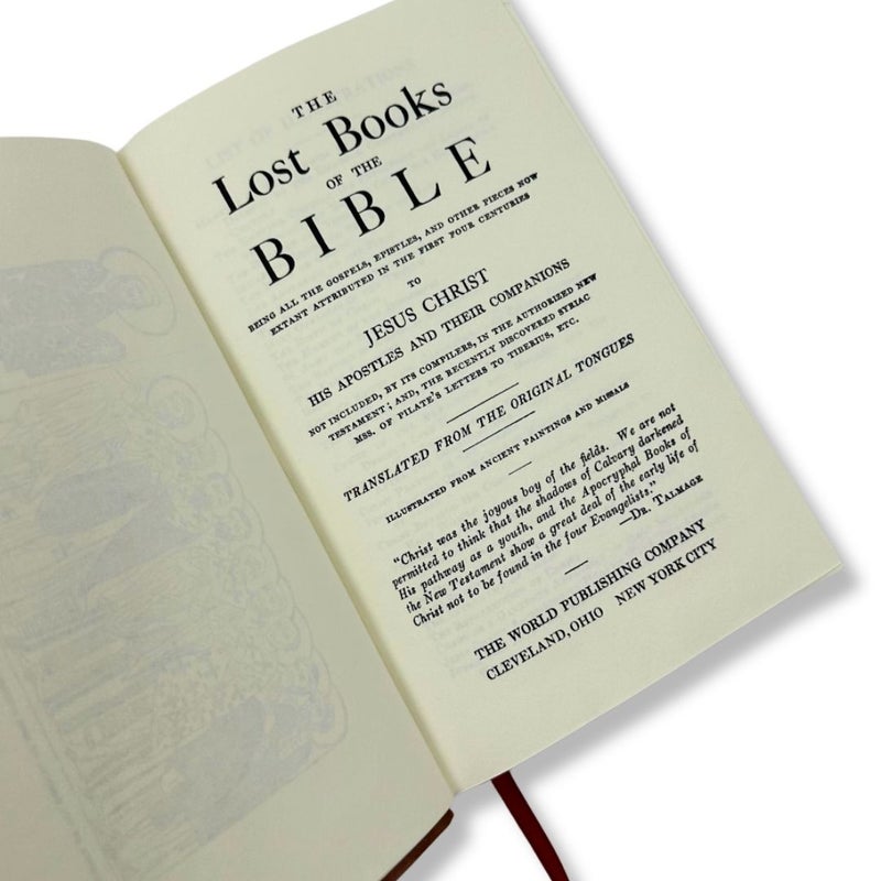 The Lost Books of the Bible 1926 Leather Bound