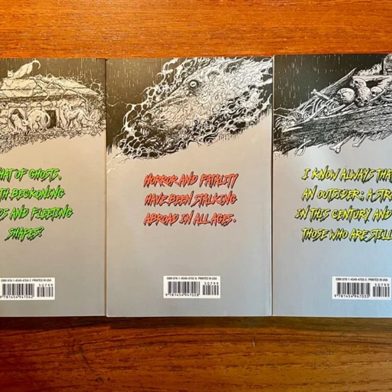 Gothic Tales: Mary Shelley Edgar Allan Poe H.P. Lovecraft Short Story Collections Pocket Sized Paperbacks Set 