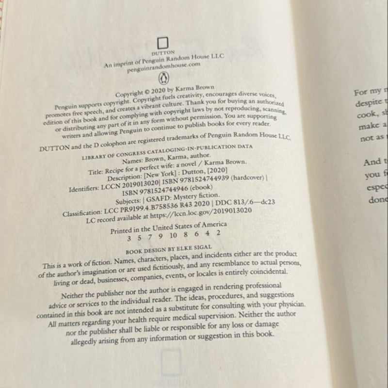 Recipe for a Perfect Wife