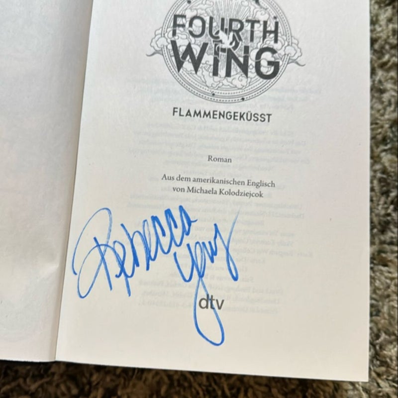 *Hand Signed* Fourth Wing German 