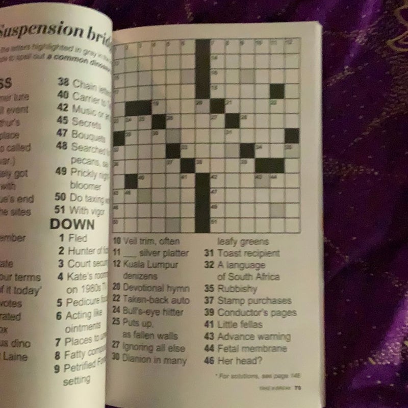 Take a Break Crossword Large Print