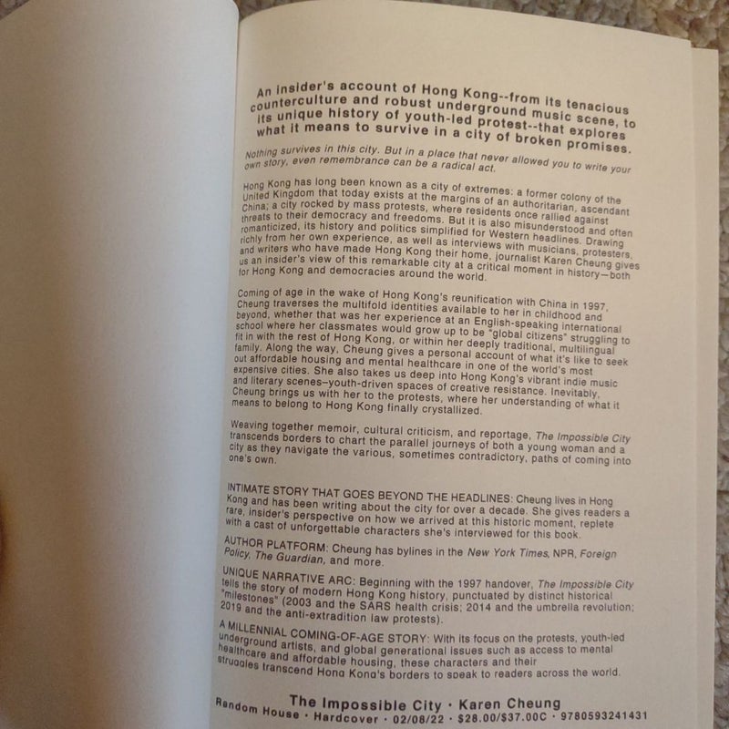 The Impossible City (ARC)