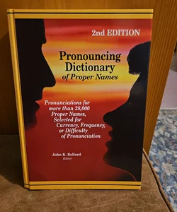 Pronouncing Dictionary of Proper Names