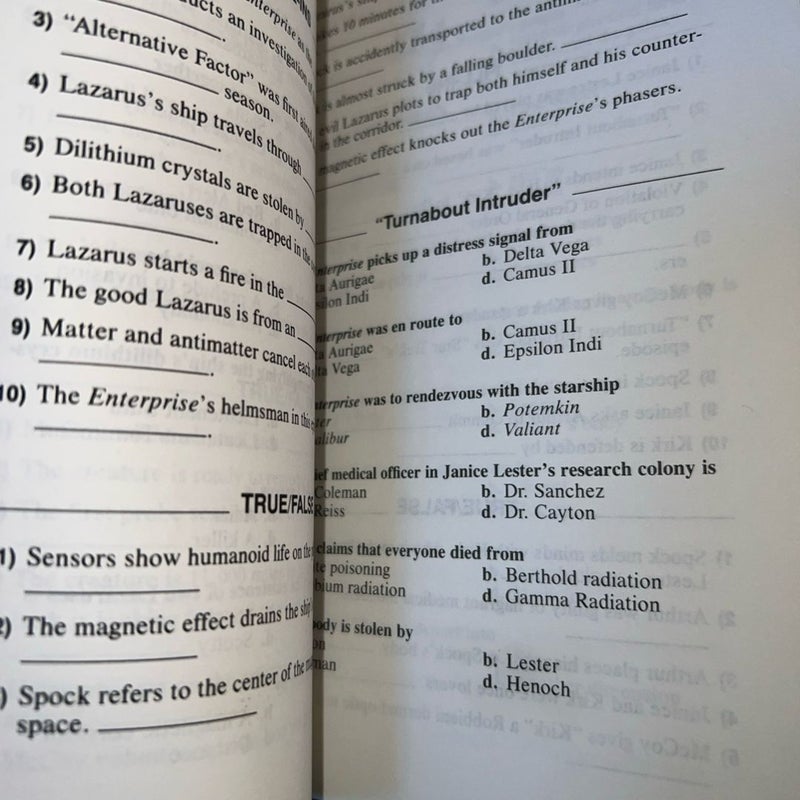 The Official Star Trek Quiz Book