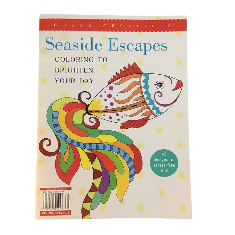 Seaside Escapes Adult Coloring Book