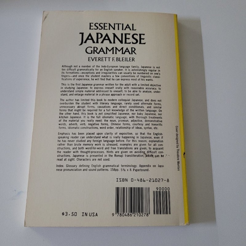 Essential Japanese Grammar