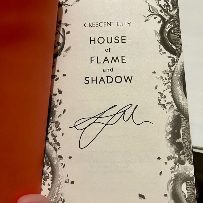 House of Flame and Shadow Crescent City 3 Sarah J. Maas Digitally Signed BAM