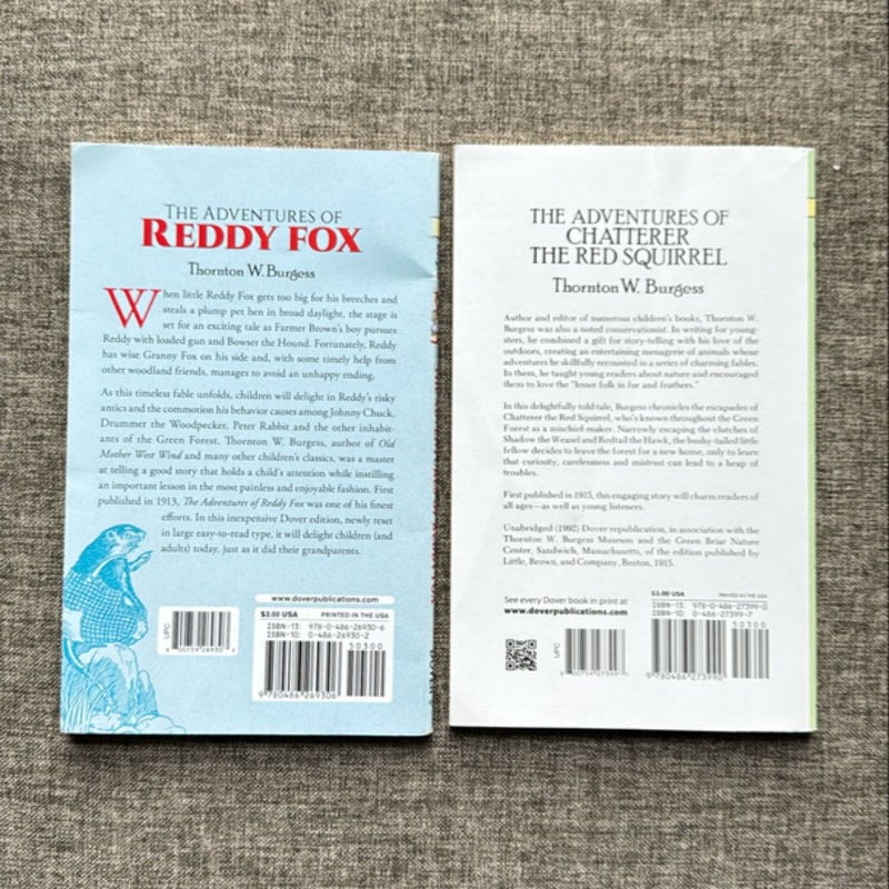 The Adventures of Reddy Fox & The Adventures of Chatterer the Red Squirrel