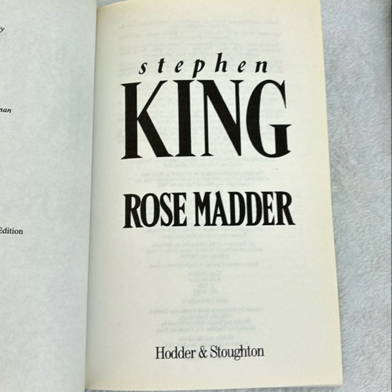 Rose Madder/ UK Edition