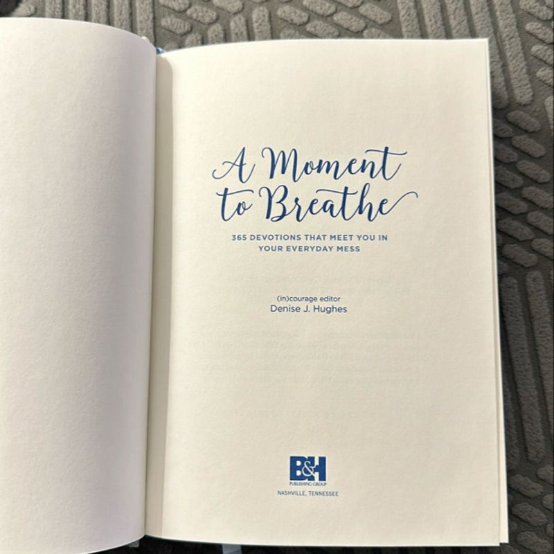 A Moment to Breathe