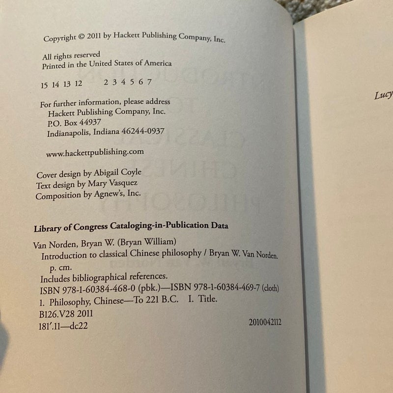 Introduction to Classical Chinese Philosophy