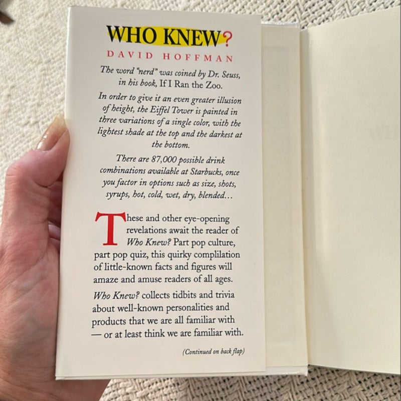 Who Knew? Revised and Updated