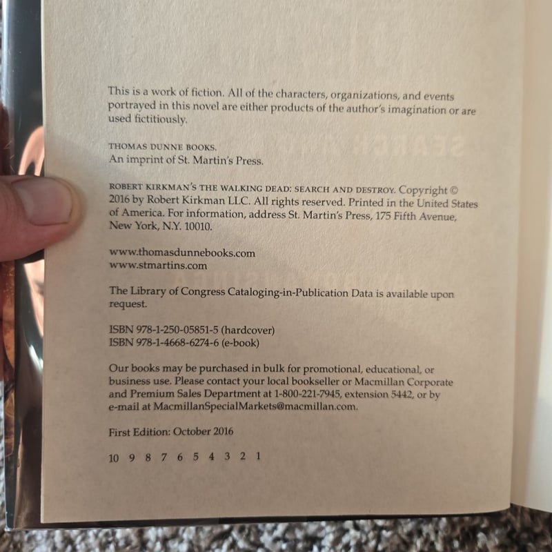 Robert Kirkman's the Walking Dead: Search and Destroy