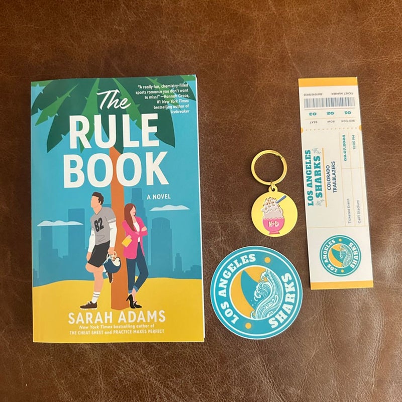 “The Rule Book” by Sarah Adams, Signed with Swag