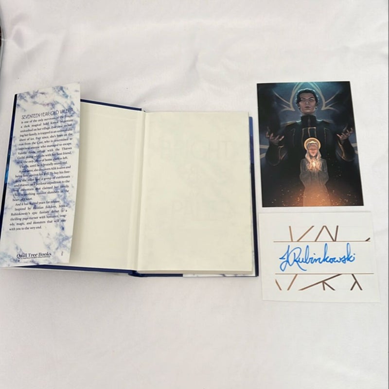 The Bright and the Pale SIGNED BOOKPLATE, ART CARD & FIRST EDITION