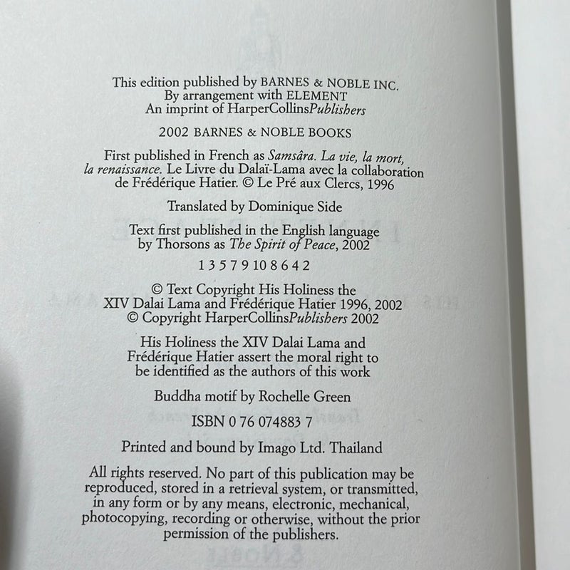 Dalai  Lama’s little book of inner peace