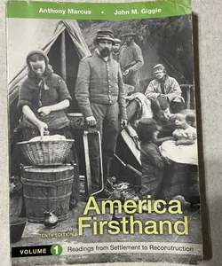 America Firsthand, Volume 1