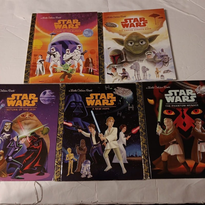 Star Wars Little Golden Book Lot