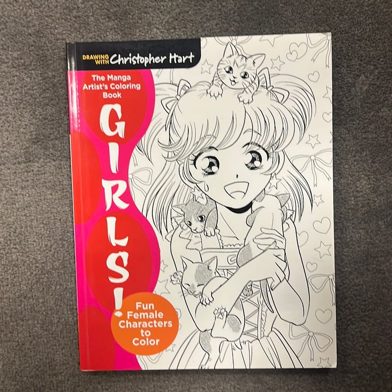 The Manga Artist's Coloring Book: Girls!