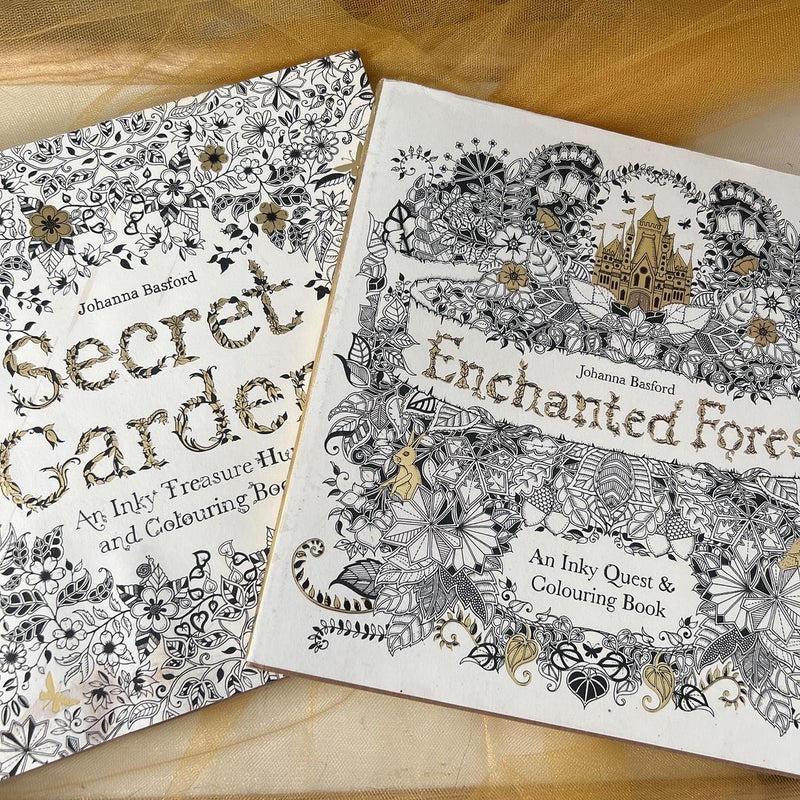COLORING BUNDLE Secret Garden and Enchanted Forest by Johanna