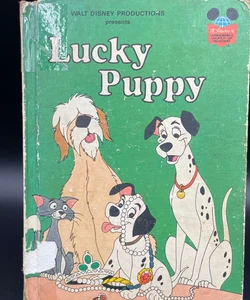 Walt Disney Lucky Puppy VTG 1978 hardcover book