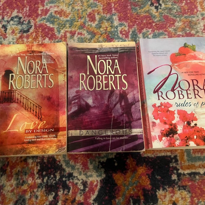 Lot of 3 Nora Roberts  Romance Novels PBs GOOD