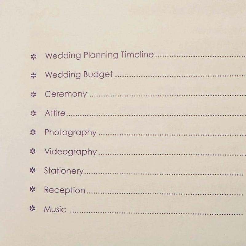 The Ultimate Book of Wedding Lists from WedSpace. com