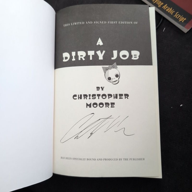 A Dirty Job Signed First Edition 