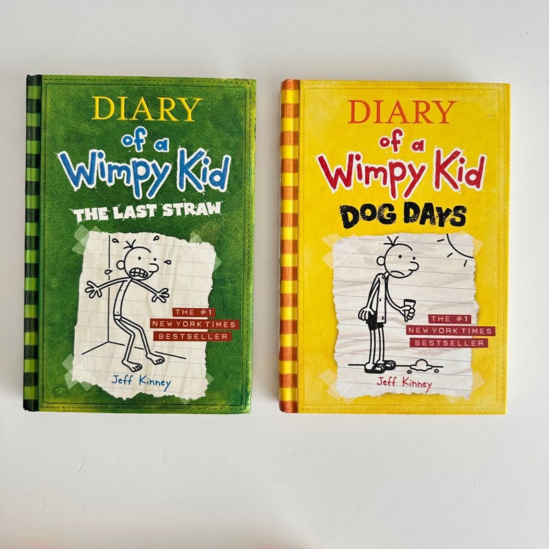 Diary of a Wimpy Kid book bundle, 4 books
