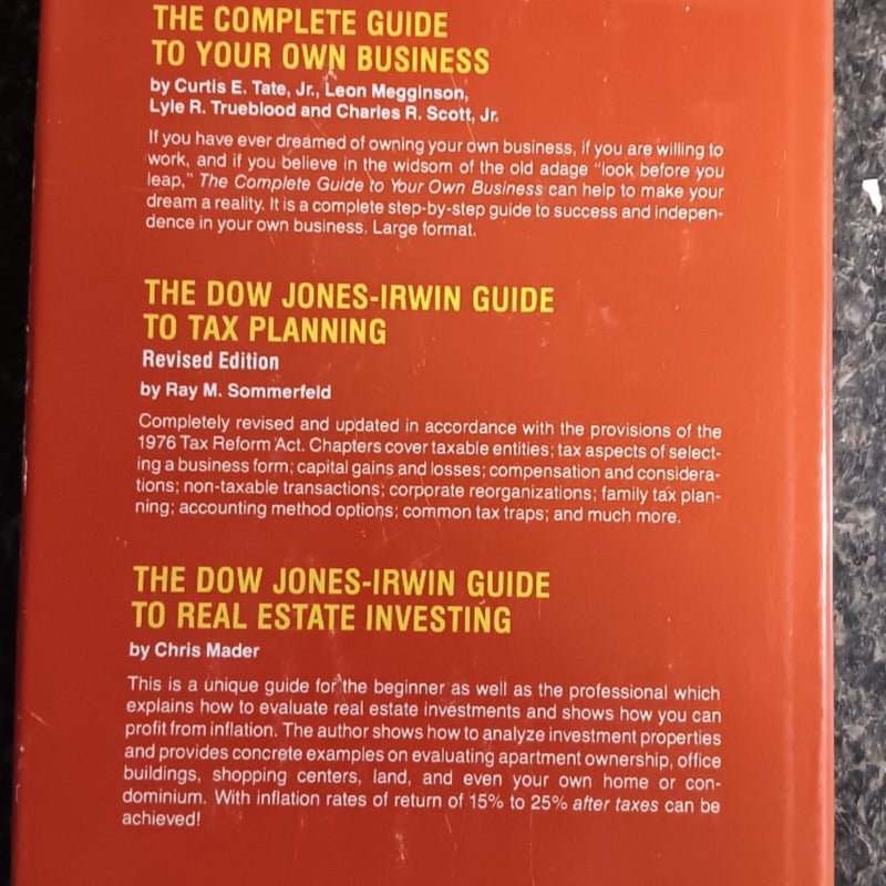 The Dow Jones-Irwin Guide to Franchises